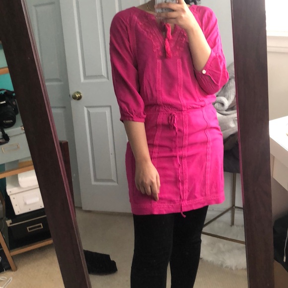 Hot print embroidered rayon dress - Picture 2 of 2